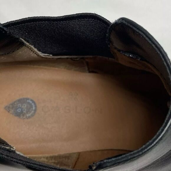Caslon Joshua Lea Water Resistant Black Leather Chelsea Boot 6M - Picture 3 of 8